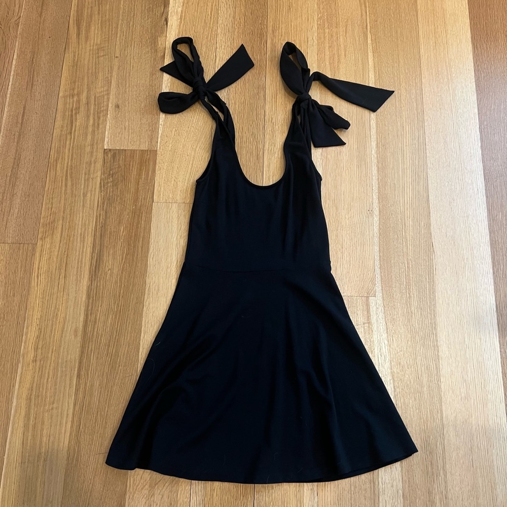 Black mini dress